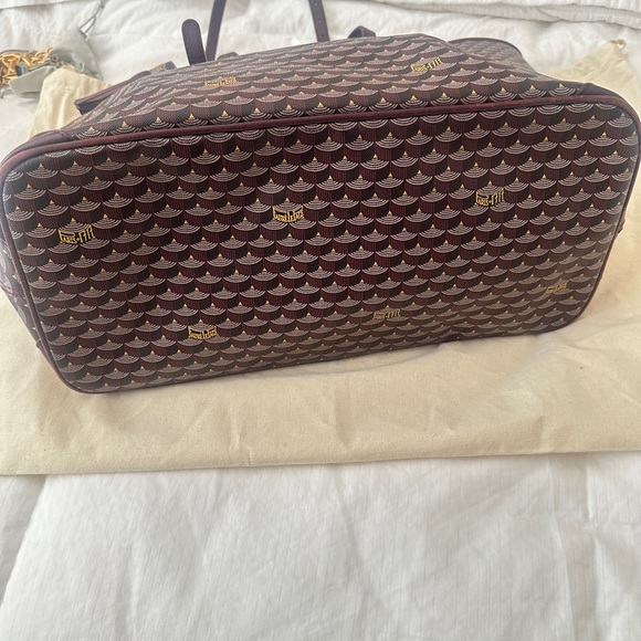 Faure Le Page Burgundy Tote Bag - Picture 3 of 5